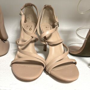 Nude Strappy Heels Size 10